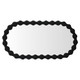 Bolan Oval Mirror - Black - Hand made  furniture