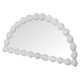 Bolan Halfmoon Mirror - White  Furniture - T-0422WHITE