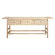 Novato 3 Drw Console - Distressed Natural - Contemporary style