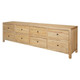 Novato 8Drw Cabinet - Distressed Rustic Dining Room Furniture - T-0484RP