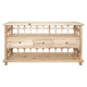 Novato 3Drw Open Buffet - Natural - Contemporary style