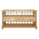 Novato 3Drw Open Buffet - Rustic - Contemporary style