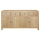 Novato 4Drw/4Dr Buffet - Distressed Rustic - Contemporary style