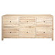 Novato 6 Drw Buffet - Distressed Naturalt - Contemporary style