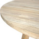 Novato Round Coffee Table - Distressed Natural Living Room Furniture - T-0493N