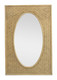 Amara Oval Inset Mirror - Mud Grey - N164-MG