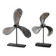 Propellers Rust Sculptures - S/2 Contemporary style Sculpture Decor
