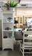Aries Bookcase w/out Door - Architectural White / Light Distressed - Size: 182H x 63W x 37D (cm) - Craftsman style