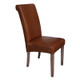 Hudson Leather Dining Chair - Caramel