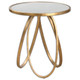Montrez Gold Side Table Mid-Century Modern style Accent Table Decor