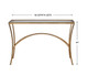 Alayna Gold Console Table - Australia wide delivery