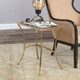 Alayna Gold End Table - Size: 61H x 56W x 36D (cm) - Mid-Century Modern style Alayna Gold End Table - Size: 61H x 56W x 36D (cm) - Mid-Century Modern style