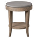 Deka Round Side Table Farmhouse style Accent Table Decor