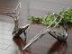 Dahy Antique Silver Statues - Set/2 Mid-Century Modern style Sculpture Decor