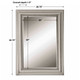 Stuart Silver Beaded Mirror - Australia wide delivery