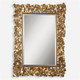 Capulin Antique Gold Mirror Mid-Century Modern style Wall Mirror Decor