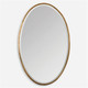 Herleva Gold Oval Mirror Mid-Century Modern style Wall Mirror Decor