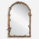 Paza Antique Gold Arch Mirror Mid-Century Modern style Vanity Mirror Decor