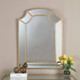 Francoli Gold Arch Mirror - Size: 111H x 81W x 3D (cm) - Mid-Century Modern style