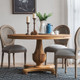 Virginia Round Dining Table 137cm - Fruit Wood - Size: 137H x 137W x 79D (cm) - Mediterranean style
