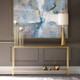Hayley Gold Console Table - Size: 79H x 152W x 25D (cm) - Mid-Century Modern style