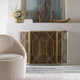 Rosen Gold Fireplace Screen - Size: 86H x 133W x 2D (cm) - Mid-Century Modern style
