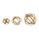 Stetson Gold Spheres - S/3 Mid-Century Modern style Sculpture Decor