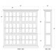 English Bookcase 2 Column - Size: 220H x 207W x 47D (cm)