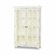 Aries Glass Door Bookcase - Size: 180H x 120W x 43D (cm) - Craftsman style