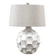 Guerina Scalloped White Lamp Coastal style Table Lamp Decor