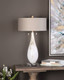 Cardoni White Glass Table Lamp - Hobart, Launceston, Perth delivery