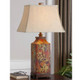 Colorful Flowers Table Lamp - Size: 81H x 46W x 31D (cm) - Contemporary style