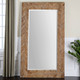 Demetria Oversized Wooden Mirror - Size: 188H x 111W x 5D (cm) - Organic style