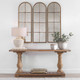 Amiel Arched Brown Mirror - Size: 127H x 42W x 4D (cm) - Mid-Century Modern style