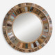 Jeremiah Round Wood Mirror Coastal style Wall Mirror Decor