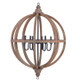 Infinity Chandelier Medium w/ 6 Lights - Size: 104H x 80W x 80D (cm) - Mid-Century Modern style