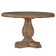 Drake 120cm Round Pedestal Table w/out Grooves - Antique French Oak
