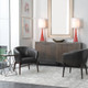 Anders Chenille Accent Chair - Size: 79H x 71W x 69D (cm) - Scandinavian style