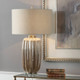Gistova Gold Table Lamp - Size: 76H x 43W x 43D (cm) - Mid-Century style
