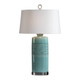 Rila Distressed Teal Table Lamp Coastal style Table Lamp Decor