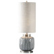 Zahlia Aged Gray Ceramic Lamp Mid-Century Modern style Table Lamp Decor