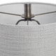Zahlia Aged Gray Ceramic Lamp - Sale on Mid-Century Modern style Table Lamps