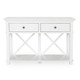 Sorrento Console Table 2 Drawer - White