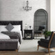 Sorrento Bedside Table 1 Drawer - Black