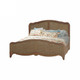 Covington Rattan Bed  - King - Pearl White / Crackle - Size: 140H x 202W x 226D (cm) - French Provincial style Covington Rattan Bed  - King - Pearl White / Crackle - Size: 140H x 202W x 226D (cm) - French Provincial style