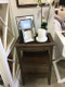 Eton 2 Drawer Side Table with Pull-Out Shelf - Cocoa