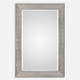 Leiston Metallic Silver Mirror Mid-Century Modern style Wall Mirror Decor