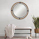 Melville Coastal Round Mirror - Size: 92H x 92W x 3D (cm) - Coastal style