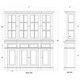 Genoa Hutch - Sale on French Provincial style Dining Room furniture