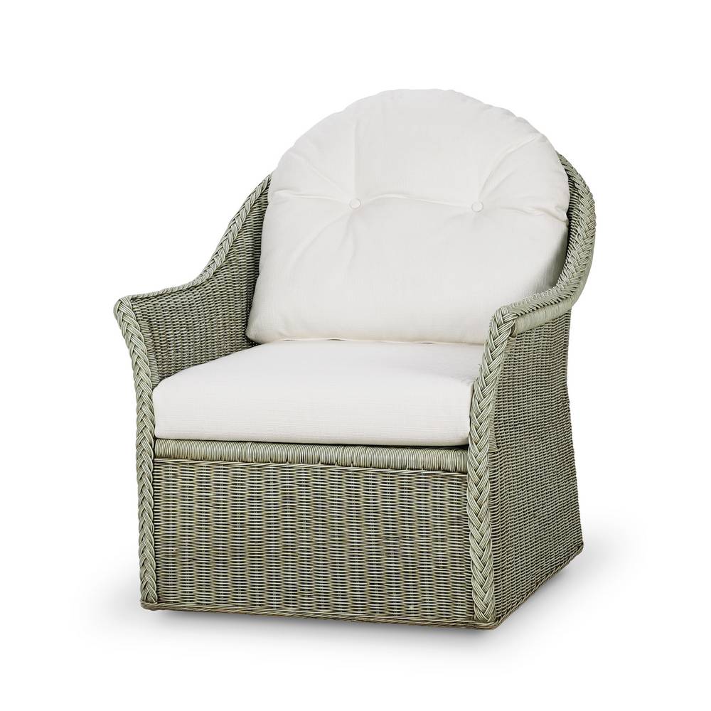 Nantucket Rattan Swivel Chair